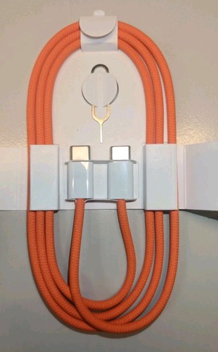 Apple ladekabel orange - ladekabel,